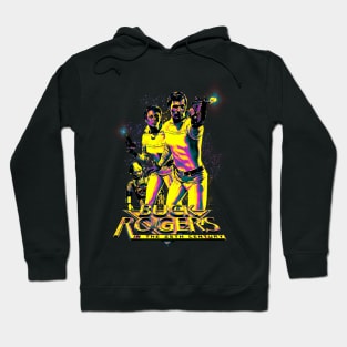 Grain Shaded Gradient Map - Buck Rogers 1979 laser weapon Hoodie